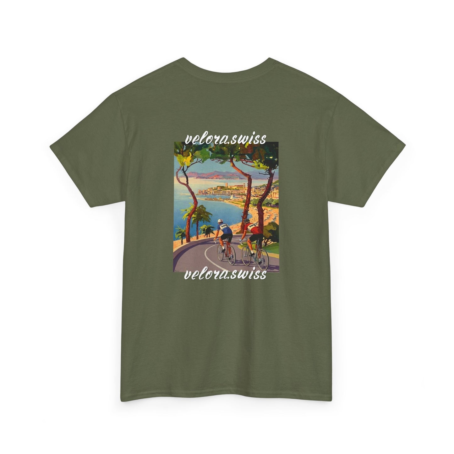 T-Shirt — Coastal Bike Ride Vintage Poster Tee™