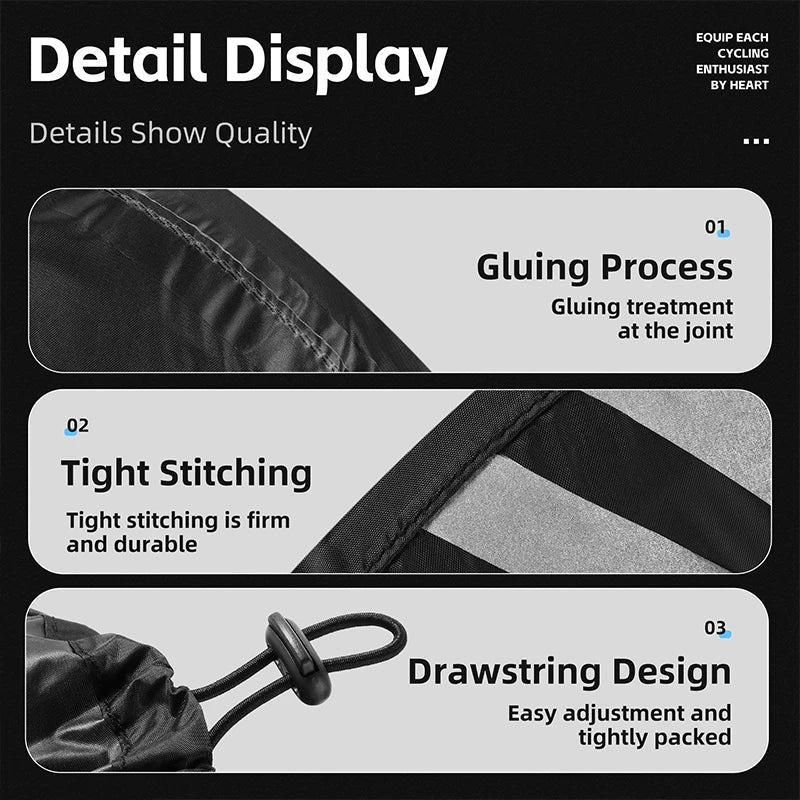 WEST BIKING Reflective Waterproof Helmet Cover – MTB & Road