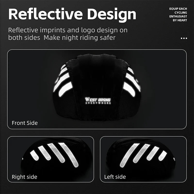 WEST BIKING Reflective Waterproof Helmet Cover – MTB & Road