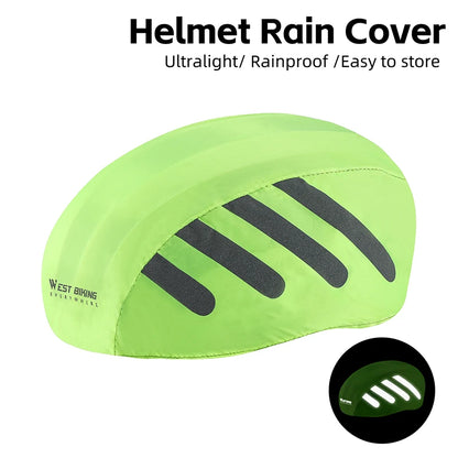 WEST BIKING Reflective Waterproof Helmet Cover – MTB & Road